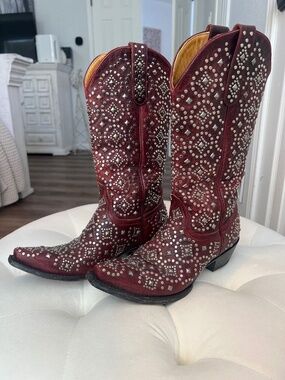 Old Gringo Red Studded Boots